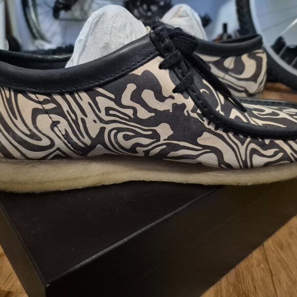 Clarks Wallabees WuWear Beige/Black US 11 M - Picture 6 of 13